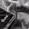 thumbnail image 2 of Bare Home Faux Fur Blanket - 47" x 60" - Ultra Soft Fleece - Throw, Variegated Gray, 2 of 5