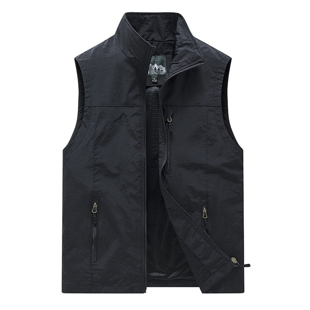 Gilets Sans Manches Décontractés pour Hommes, Légers, Vêtements d'Extérieur pour Usage Quotidien, Randonnée et Voyage