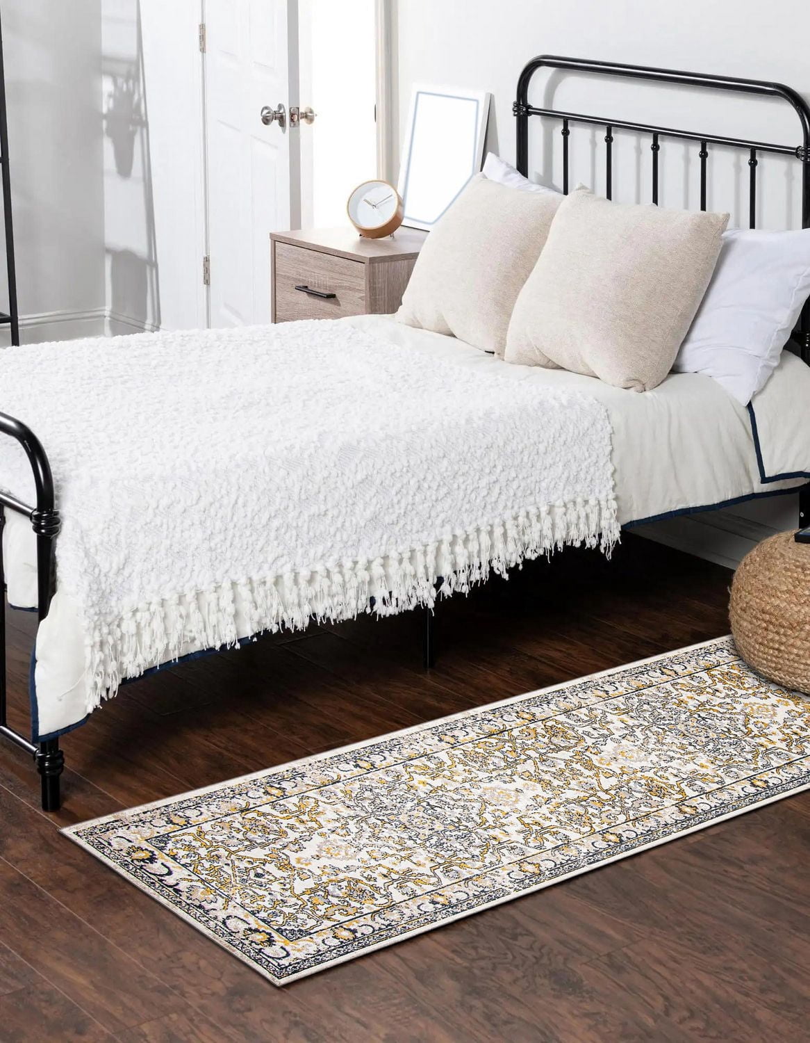 Tapis Lavable ECARPET Oriental pour Chambre, Salon, Chambre d'Enfant