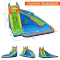 thumbnail image 4 of Goplus Inflatable Water Slide Mighty Bounce House Jumper Castle Moonwalk W/ 735W Blower, 4 of 9
