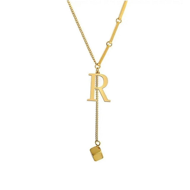 Pendentif Alphabet 26 Lettres Collier Lettre Initiale Mode pour Femmes T3C2