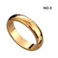 thumbnail image 2 of fastboy Adults Wedding Party Banquet Ceremony Ring Portable Lovers Alloy Modern Rings Simple Design Decoration Jewelry Gold Size 8 1Set, 2 of 6