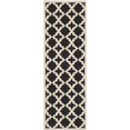 thumbnail image 1 of Safavieh Courtyard Indoor Outdoor Runner Rug, Black, Machine Made, 2'3' x 10', 1 of 4