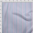 thumbnail image 2 of oneOone Tissu Viscose Georgette Imprimé Rayures Multicolores Tissu de Couture BTY 42 Pouces de Large, 2 of 3