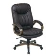 thumbnail image 1 of Chaise de Bureau Exécutive en Cuir Reconstitué, Couleur Espresso, 1 of 4
