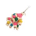 thumbnail image 4 of Sepak Takraw Toy, Decoration Relieve Anxiety  Chewing Toy Hanging Colorful Safe  For Parrots S,M,L, 4 of 8