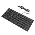 thumbnail image 1 of Spanish French German Keyboard, USB Wired Keyboard, Ultra Thin 78 Keys Compact Keyboard, for PC, Computer, Desktop, 1 of 7