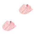 thumbnail image 1 of QualitChoice Simple Design Solid Color False Collar Formal Fashion Chiffon Fake Half Shirt Decorative Detachable Lapel Clothing Decor Pink Point 2PCS, 1 of 6