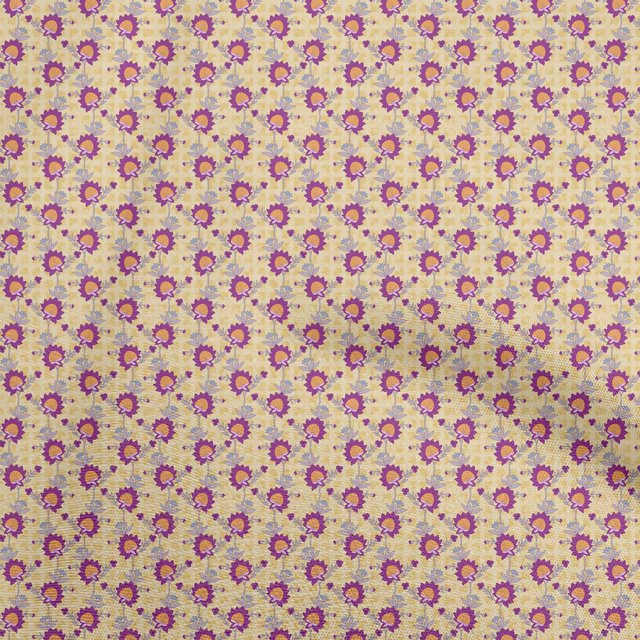 oneOone Velvet Violet Fabric Jacobean Floral Sewing Craft Projects Fabric Prints By Yard 58 Inch Wide
