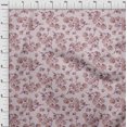 thumbnail image 4 of oneOone Cotton Poplin Light Pink Fabric Floral Craft Projects Decor Fabric Printed By The Yard 56 Inch Wide, 4 of 4