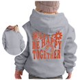 thumbnail image 1 of GDREDA Sweat à Capuche Preppy pour Fille, Manches Longues, Sweat Graphique Doux, Pull Mignon pour Enfants (Gris, 4-5 Ans), 1 of 5