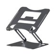 thumbnail image 1 of Support d'Ordinateur Portable Réglable Pliable en Alliage d'Acier au Carbone Antidérapant pour Tablettes de 11-17,3 Pouces Noir, 1 of 8