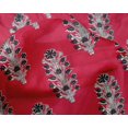 thumbnail image 4 of oneOone Silk Tabby Fabric Leaves & Floral Block Print Fabric By Yard 42 Inch Wide, 4 of 4