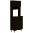 thumbnail image 1 of TUHOME Della 60 Kitchen Pantry Engineered Wood Pantries in  Black, 1 of 13
