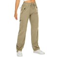 thumbnail image 1 of EGNMCR T-Shirts pour Femmes Mode Été Col en V Loisirs Manches Trois-Quarts Hauts Unis, 1 of 4