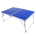 thumbnail image 1 of Table Pliante Portable Robuste en Aluminium pour Pique-Nique BBQ Jardin - Bleu, 1 of 8