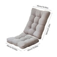 thumbnail image 4 of Feltree Thickened Suede Folding Cushion 2-Piece Set for Chair Recliner and Rocking Chair - Comfortable Support with Easy Clean Home Decor, 4 of 8