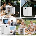thumbnail image 3 of Luiuiu Mini Fridge for Bedroom, Portable Small Refrigerator Cooler & Warmer, Compact Personal Fridge for Drinks, Snacks, Dorm, Car, Office Use, 3 of 7