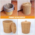 thumbnail image 3 of Raindrops Recycle Bin with Lid Trash Can Khaki PP Round Homeowners 1Pack, 3 of 8