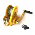 thumbnail image 2 of 2600lbs 1179kg Self-locking Hand Winch, Wire Rope Marine Winch Winch Set ,Easy to Setup, 2 of 4