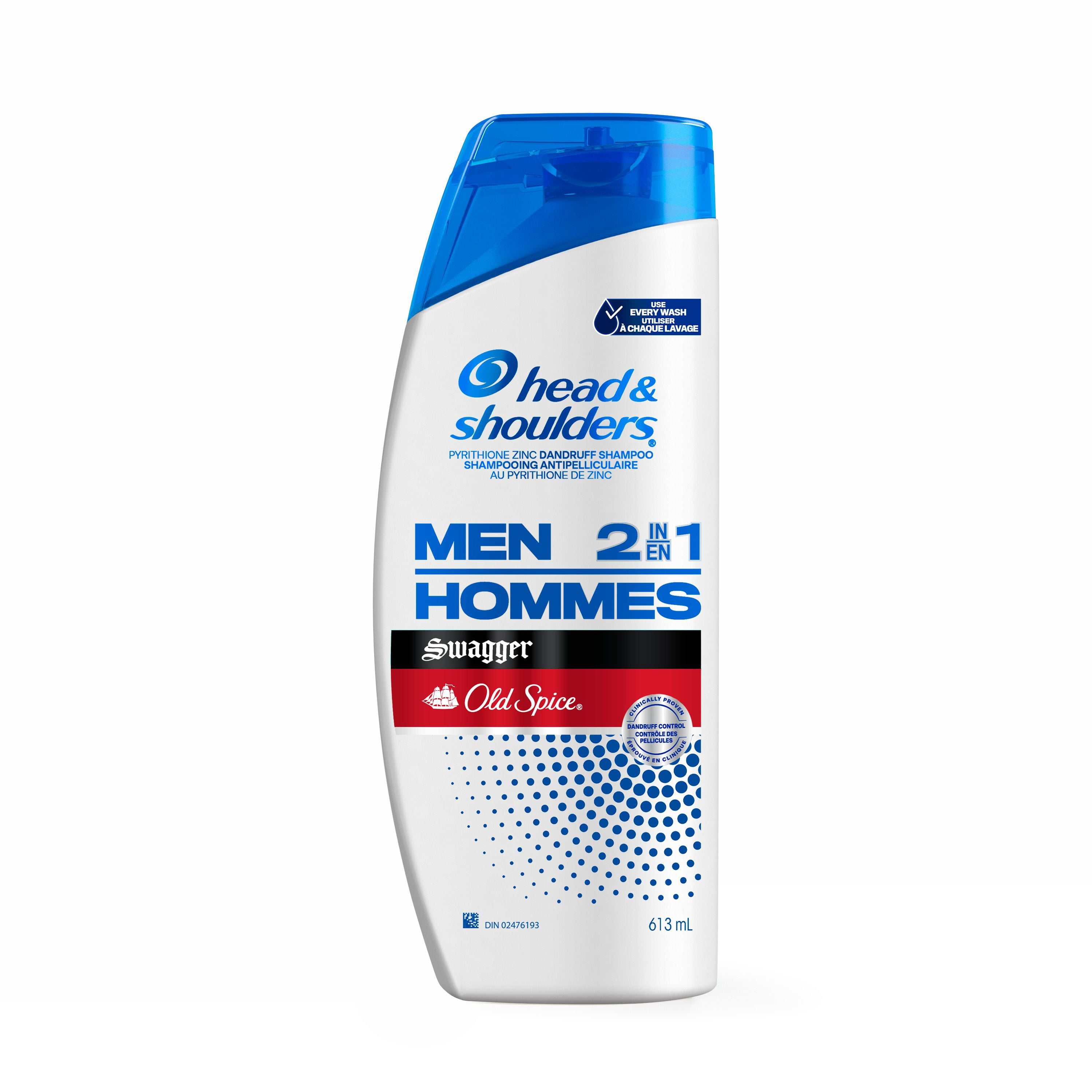 Head and Shoulders Mens 2 1 Dandruff Shampoo Conditioner, Anti-Dandruff Treatment, Old Spice Swagger for Daily Use, Paraben Free, 835ML