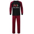 thumbnail image 2 of Penkiiy Pyjamas de Noël Assortis Ensemble Parent-Enfant Costumes de Noël Patchwork à Carreaux Vêtements de Maison Col Rond Manches Longues Pyjamas Deux Pièces Pyjamas de Noël, 2 of 6