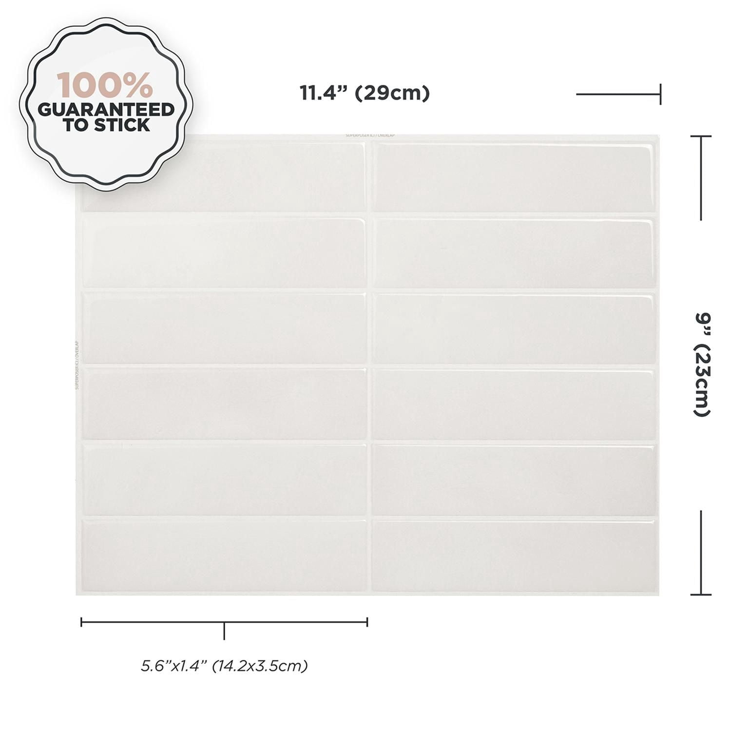 Smart Tiles Peel and Stick Backsplash Wall Tiles, Morocco Essaouira, 4-Pack, 11.43in x 9in