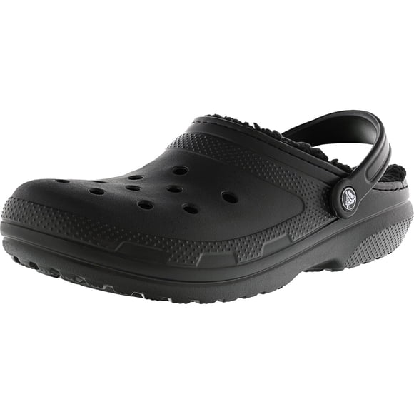 Crocs Classic Lined Clog Black / Rubber Sandal - 9M 7M