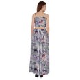 thumbnail image 4 of Bimba 2 Pcs Robe de Plage Sexy pour Femmes Imprimée Smockée Crop Top & Longue Jupe Ensemble, 4 of 7