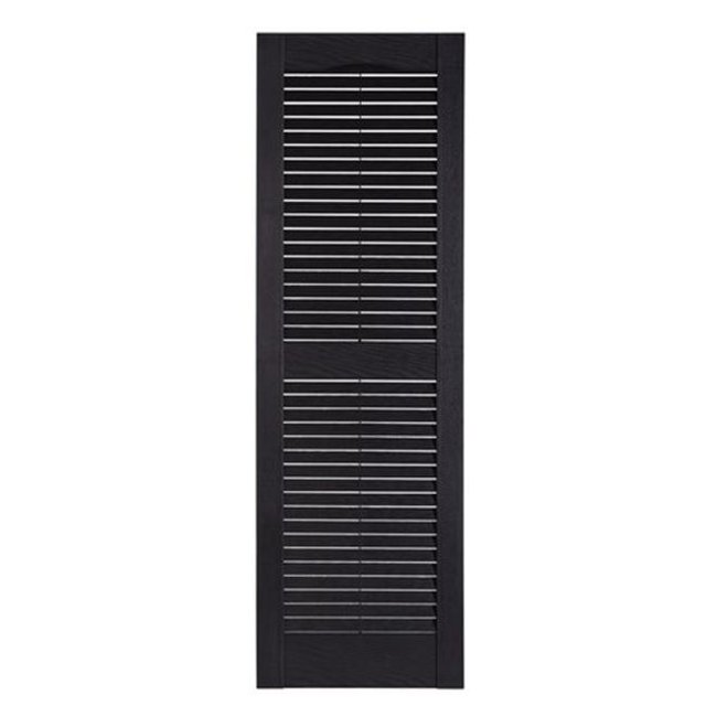 Perfect Persiennes IL501543002 Premier Persienne Extérieure Décorative, Noir - 15 x 43 Po