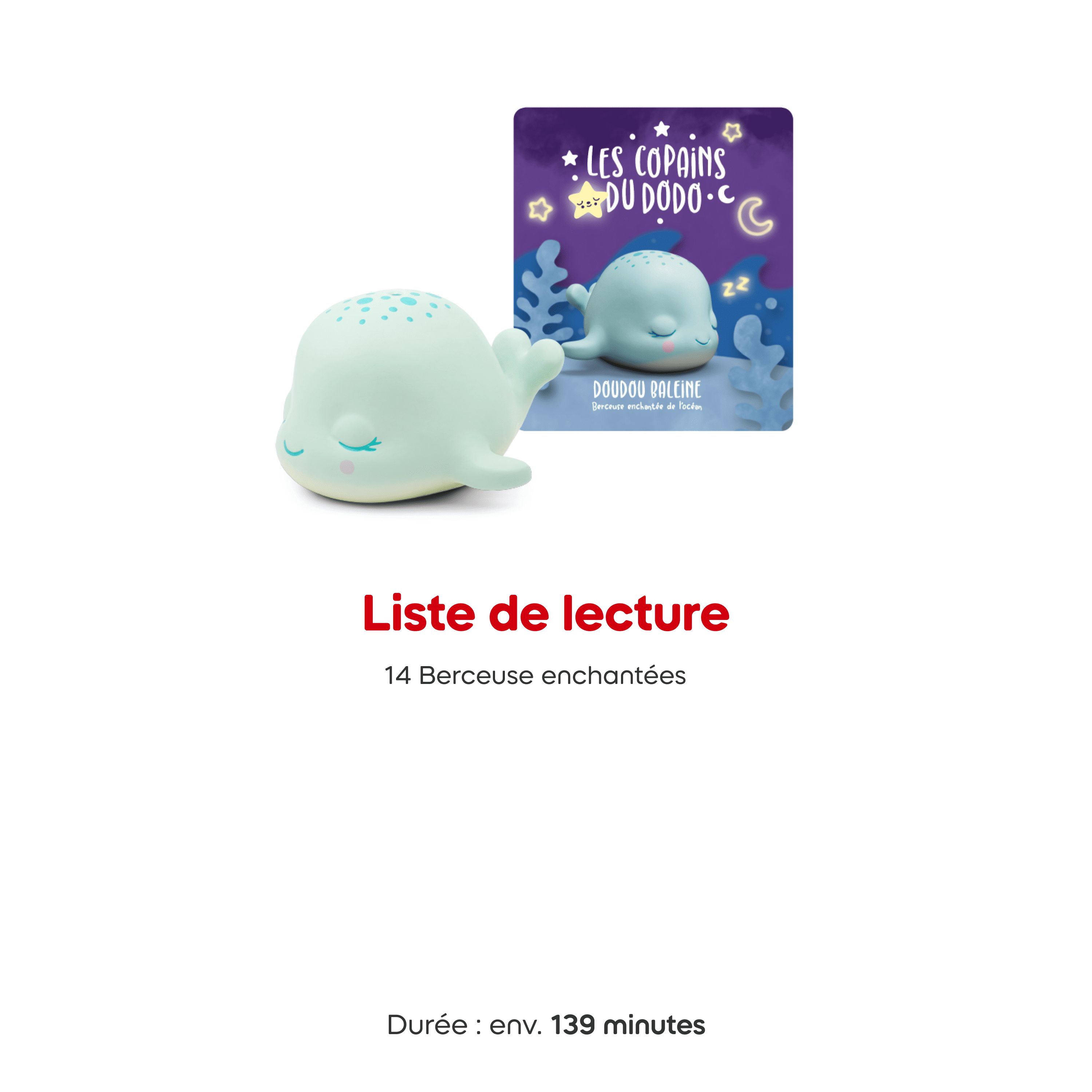 tonies Les copains du dodo: Doudou Baleine Tonie Figurine (French)