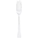 Lillian Tablesettings 48-Count Premium Plastic Fork, Pearl