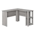 thumbnail image 1 of Monarch Specialties Computer Desk, Home Office, Corner, Storage Shelves, 48"l, L Shape, Work, Laptop, Laminate, Grey, Contemporary, Modern, 1 of 4