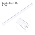 thumbnail image 2 of Unique Bargains 2 Pcs Tuyau Rigide en PVC Transparent 36mm ID x 38mm x 0.5m Tube Rond, 2 of 5