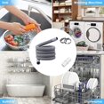 thumbnail image 2 of MYG Universal Washing Machine Dishwasher Drain Hose Extension Kit 1M Flexible Plastic Waste Water Pipe with Connector and Clips for Appliance Positioning, 2 of 8