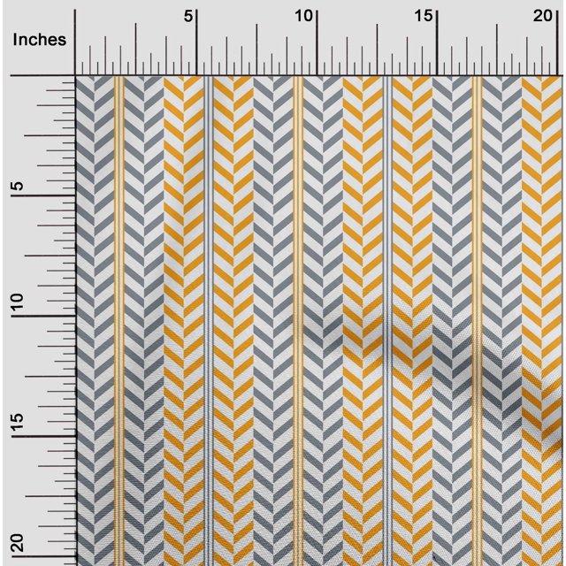 oneOone Polyester Lycra Fabric Stripe & Herringbone Geometric Print Fabric BTY 56 Inch Wide
