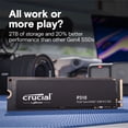 thumbnail image 2 of Crucial P310 M.2 2280 2TB PCI-Express 4.0 x4 NVMe 3D NAND Internal Solid State Drive (SSD) CT2000P310SSD8, 2 of 6