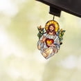 thumbnail image 2 of Je Sus S Un Catcher Acrylic Stained Glass Window Hanging for Home Holiday Decorations, 2 of 4