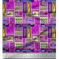 thumbnail image 1 of Soimoi Cotton Voile Fabric Scissor,Buttons & Machine Sewing Decor Fabric Printed Yard 42 Inch Wide, 1 of 3