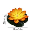 thumbnail image 3 of EGNMCR Water Sensing Lotuse Pool Lamp Floating Lotuse Pool Lamp Water Sensing Floating Pool Lamp LED Floating Solar Pool Lamp Diwali Festival Blessing River Lantern Solar light, 3 of 6