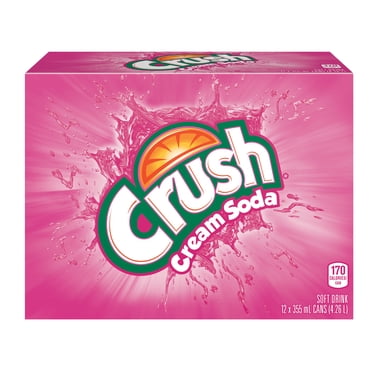 Crush Cream Soda Soft Drink 12 x 355 mL, Cans