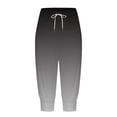 thumbnail image 4 of Capris For Women Casual Gradient Print Pants High Waist Bottom Drawstring Joggers Casual Pants, 4 of 5