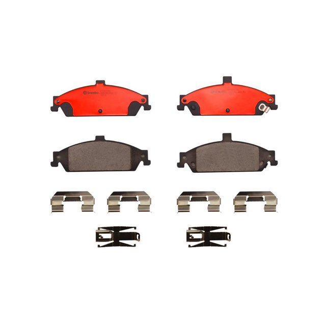 Brembo Brake Pad P10023N NAO; FMSI Number D727-7594; Ceramic; Set Of 4