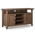 thumbnail image 1 of Amherst 54" Wide Solid Wood Transitional TV Stand in Rustic Natural Aged Brown, 1 of 7