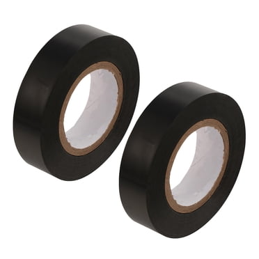 MasteelfCA 2 Rolls of 20M PVC Flame Retardant Adhesive Waterproof Electrical Tape Electrical Insulation Tape for DIY Industrial Home Use (Black)