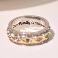 thumbnail image 2 of 18K Gold Diamond Double-color Ring Forever Family Caibao Ring, 2 of 3