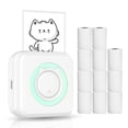 thumbnail image 1 of Arealer All-in-one Photo Printer Multifunction Portable Printer Wireless Instant Mini Printer Support BT Connection for Smartphone with 11 Paper Rolls 57mm Compatible with iOS Android, 1 of 6