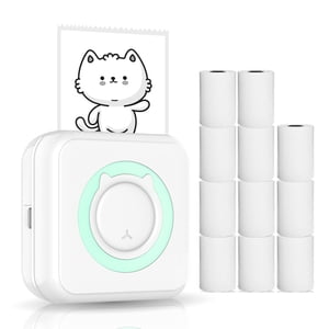Printer,11 Paper Rolls 57mm Compatible With Support Bt With Paper Rolls 57mm With Ios Android All-in-one Rolls 57mm Compatible Printer Portable Printer Bt With 11 With 11 Paper With I0s Android
