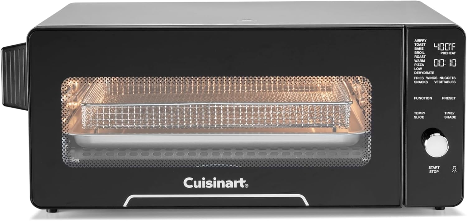 Cuisinart 14-in-1 Space-Saving Air Fryer Toaster Oven with 9 Cooking Functions and 5 Air Fry Presets