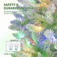 thumbnail image 2 of Pencil Christmas Tree Artificial Slim Xmas Trees Skinny Decorations Fake Flockeds Pink Gradient, 2 of 7